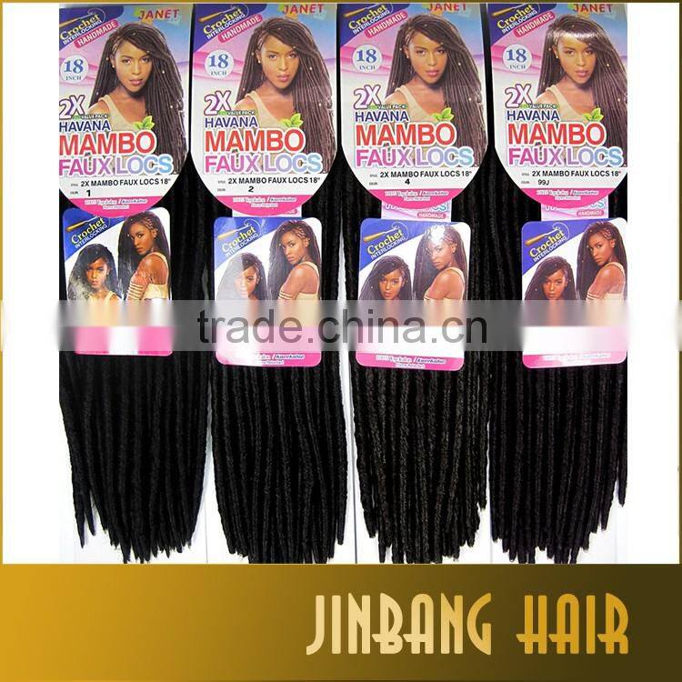 2016 alibaba hot sale fauxlocs havana mambo twist braiding hair with soft faux locs