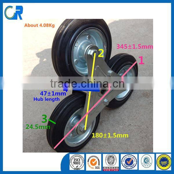 10x2 six wheels hand trolley wheels