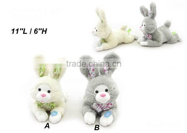 Newest plush Easter Day toys gifts rocking animals with sound voice