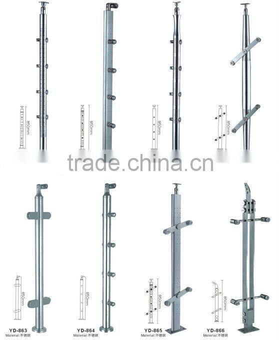 modern balustrade and stone columns for balcony railing