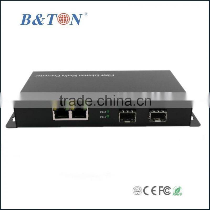 1000M 1SFP to 8RJ45 unmanaged Fiber Switch