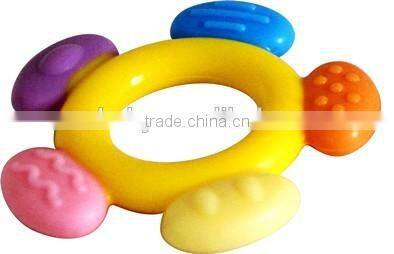 Hot-sale BPA free colorful baby teether toy products in china