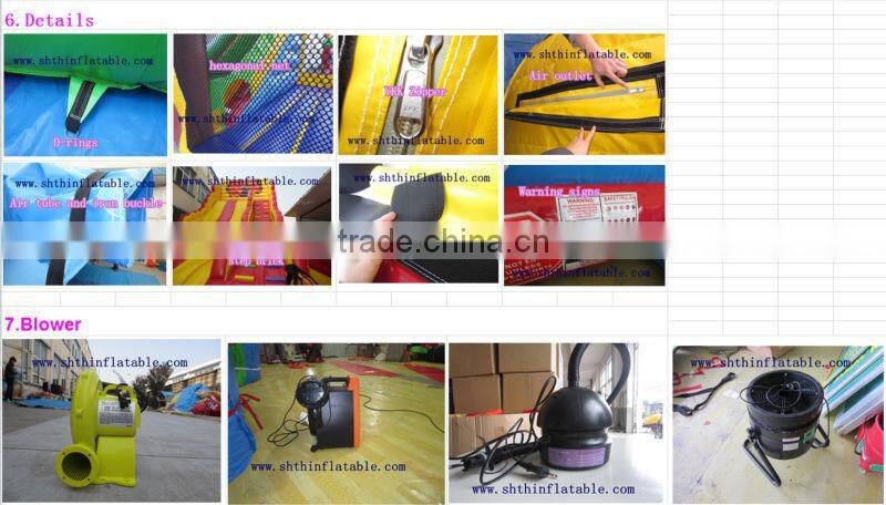 2014 New design commercial kids inflatable climbing wall