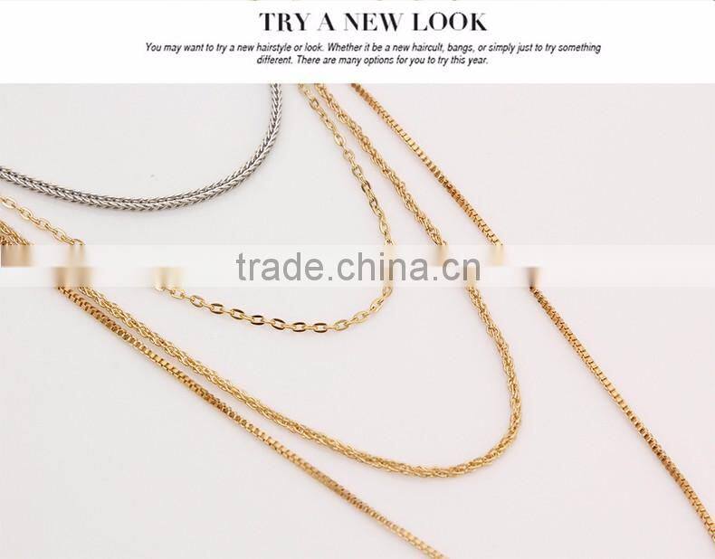 New Design Fashion Crystal Necklaces Women Luxury Statement Diamond Necklace Jewelry SKA8455