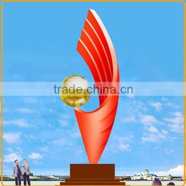 Outdoor Modern 304 Stainless Steel Sculpture for Garden Decoration