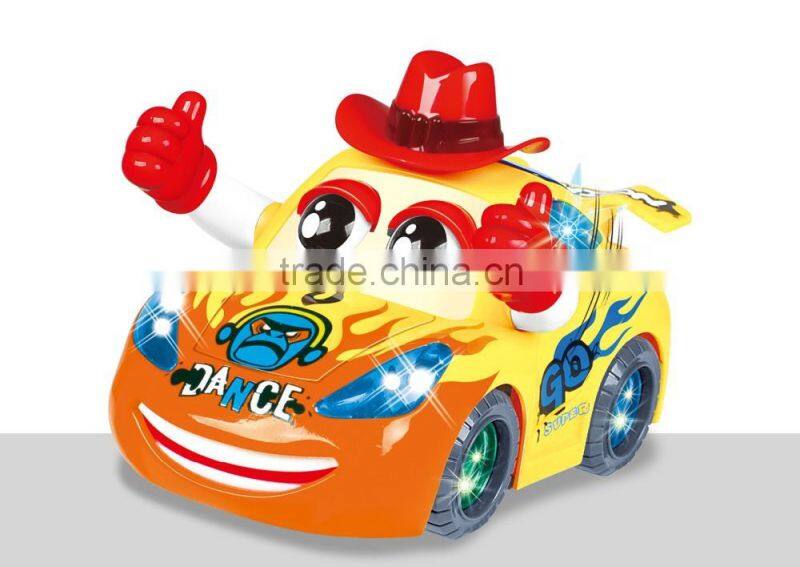 hot sale mini car toy with light and dance