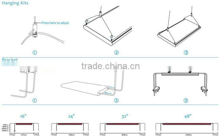 saltwater fish lights EverGrow IT5012 led aquarium light Full Aluminum Housing