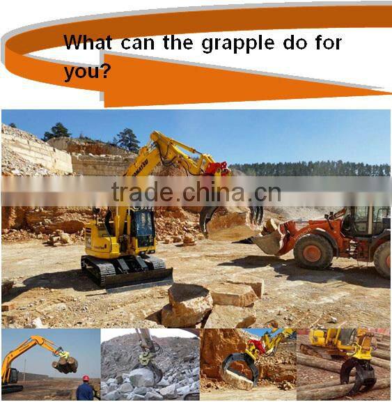 factory price high quality hydraulic stone grapple