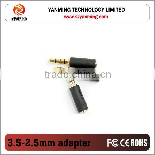 stereo jack 2.5mm to 3.5mm adapter headphone jack