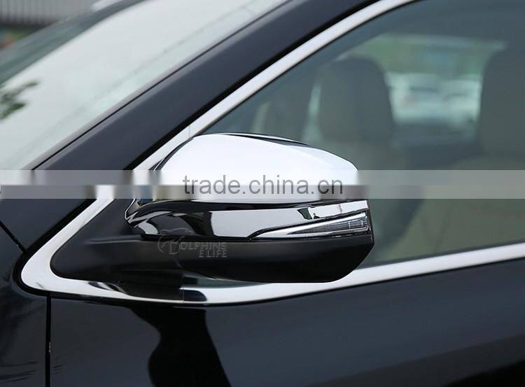1Pair Car Rearview Mirror Decorative Sequins Trim Exterior Accessories For Toyota Highlander 2014 2015