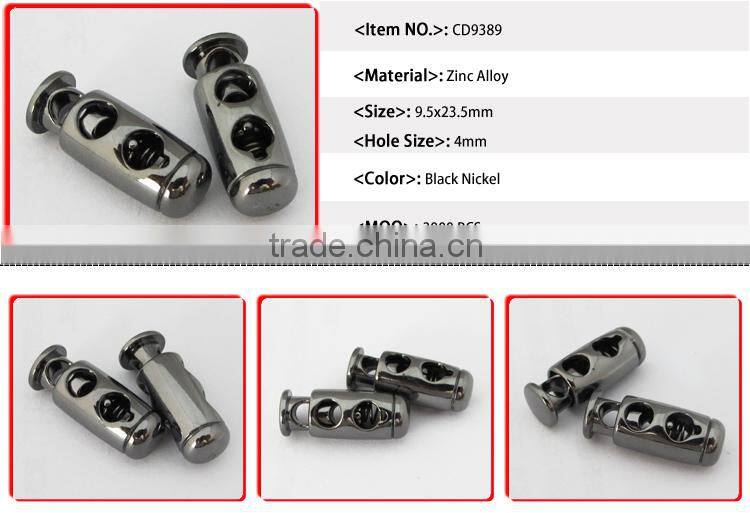 CD9389 Fashion Wholesale Metal Stopper Draw Cord Lock
