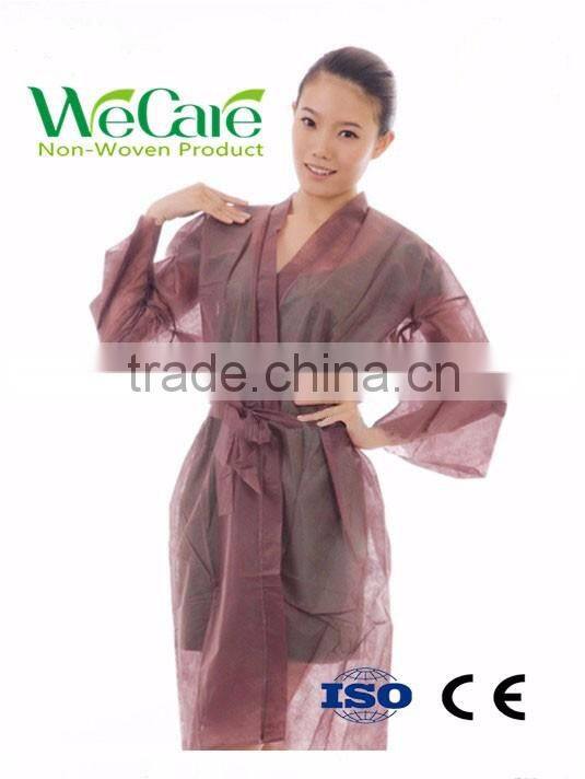 Nonwoven Clothes Bath Robes/Disposable Kimono Robe For SPA