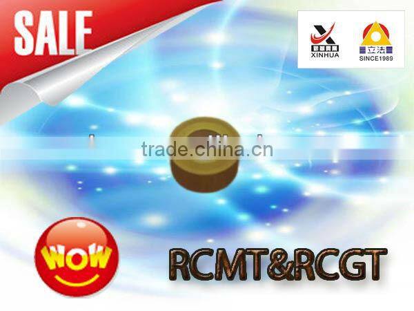 Face milling inserts for around RCGT/RCMT