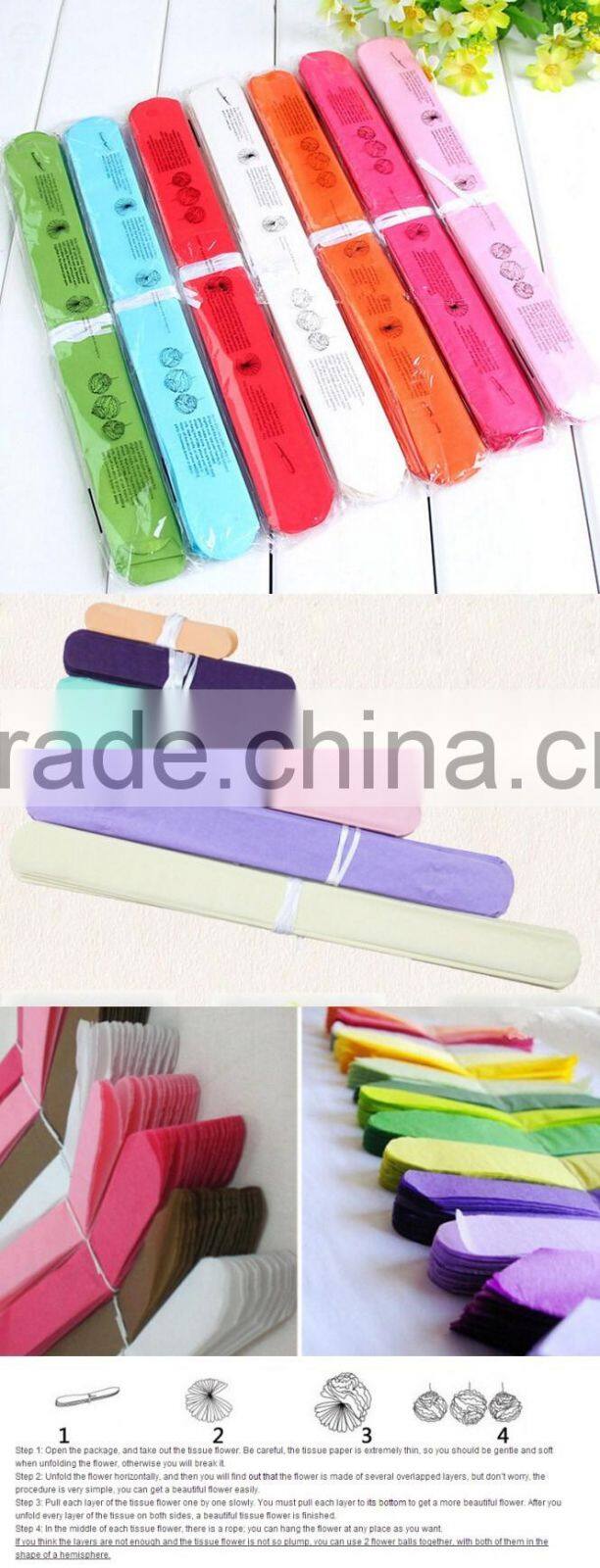 artificial tissue paper flower ball for your big day