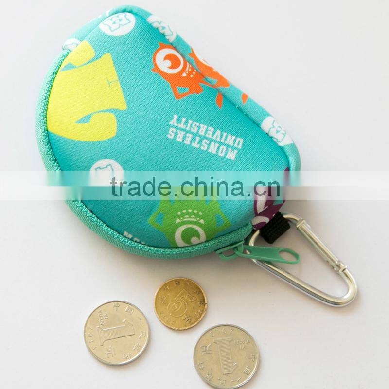 High quality neoprene money bag,beautiful elastic and durable coin bag/sleeve