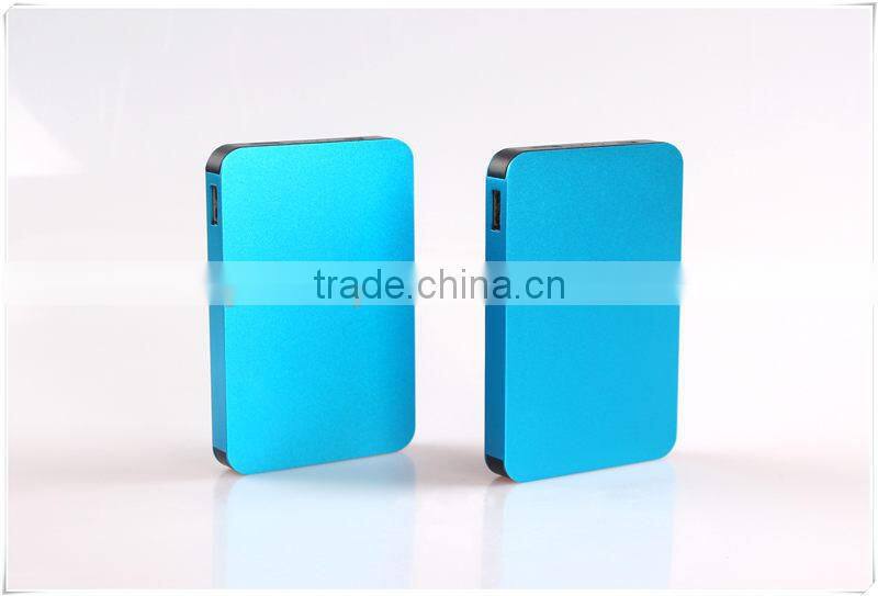 colourful dual output portable power bank 5600 mah external battery