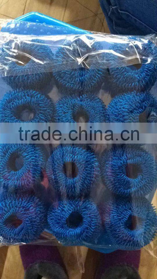 Muti-purpose new product Polyester fiber scourer Household cleaning item