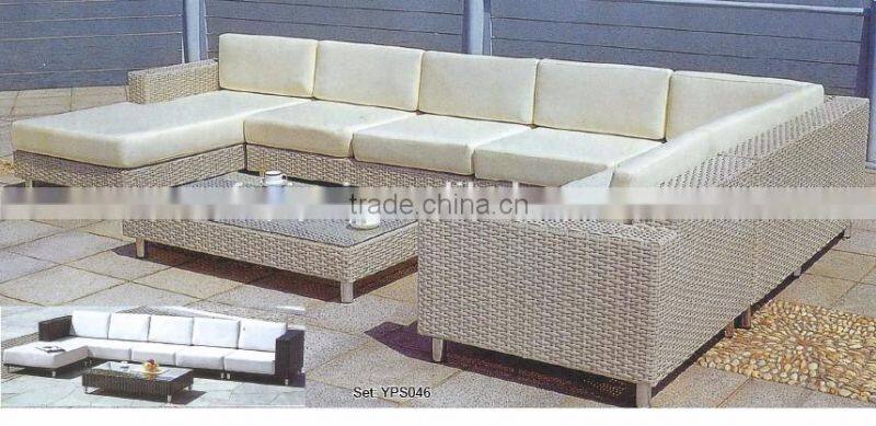 00 indoor furniture comfortable sipmle rattan wicker living room sofa set YPS042