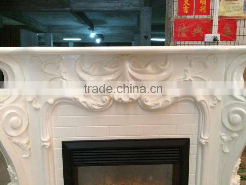 french style decorative electric fireplace and mantel