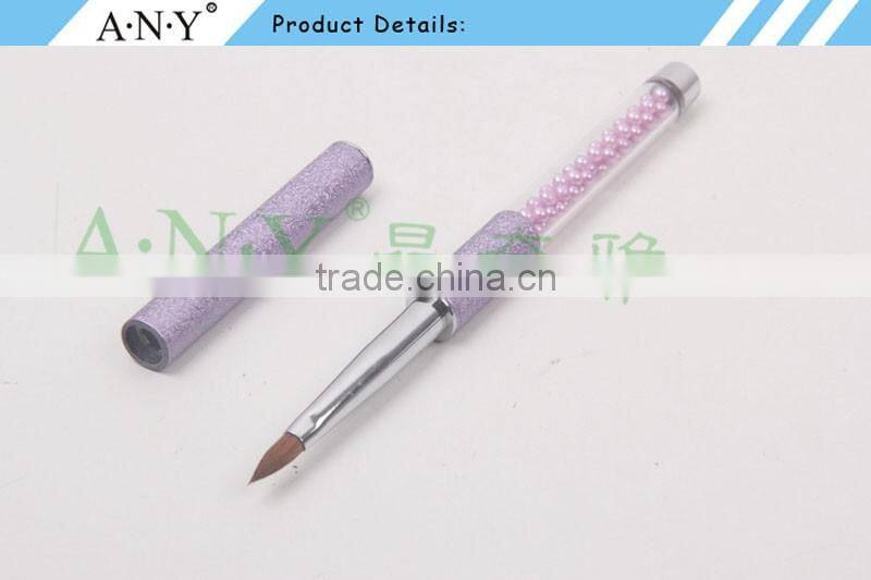 ANY 2016 New Arrival Pure Kolinsky Hair Beauty Pearl Inside Nail Acrylic Art Brush Pure Color Hot Sale