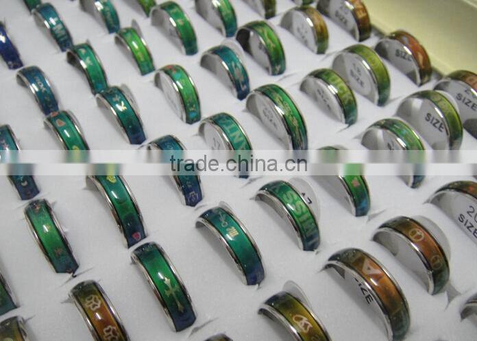 2016 new design 12 color Mood ring color changing ring
