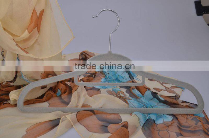 LEC-F5030 cheap flocked pants hanger