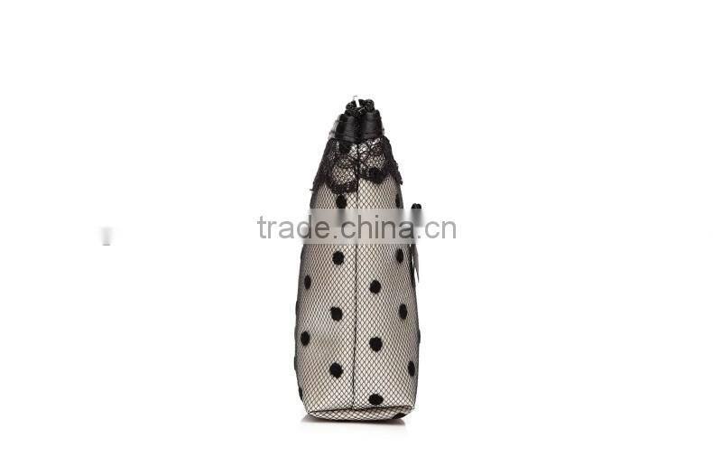 Hot sale high quality cheap fashionable cute lace cosmetic pouches GW879