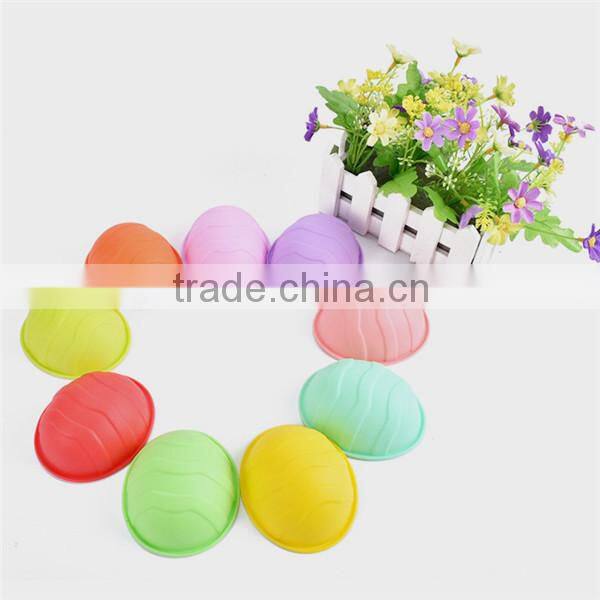 Cute easter egg shaped silicone cake mould
