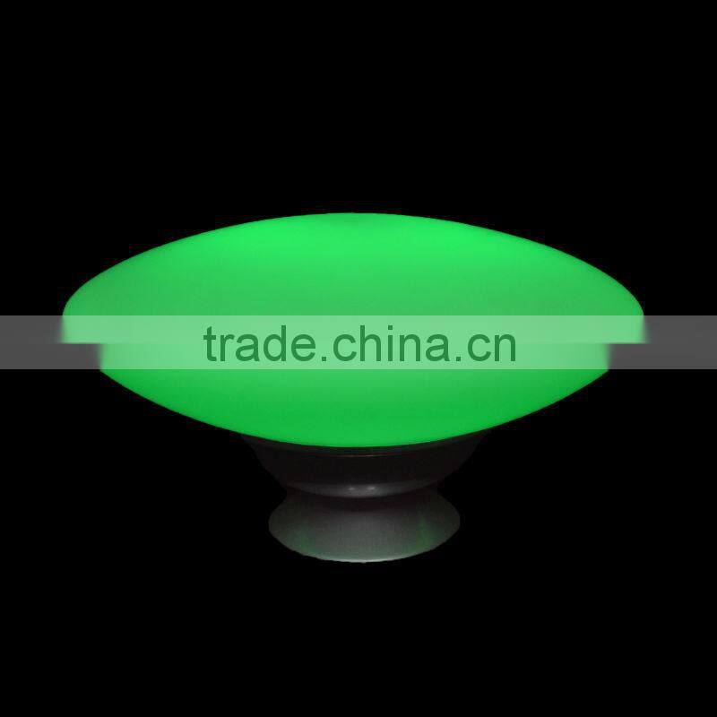 LED color changed glass table lamp