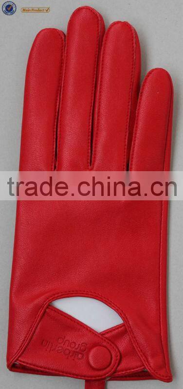 2014 New spring / summer lamb skin driver gloves for ladies