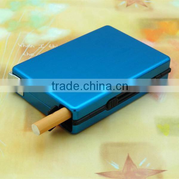 Hot selling automatic cigarette case with lighter windproof lighter/cigarette case with usb lighter