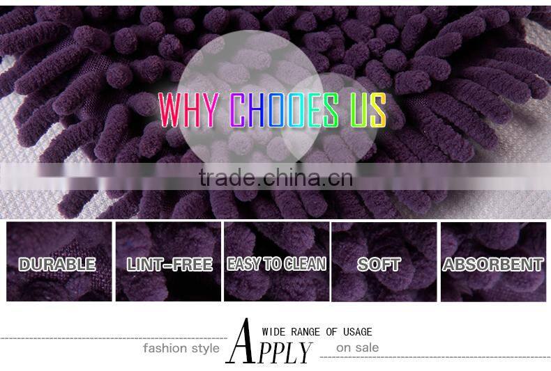 Motorcycle cleaning Microfiber wash gloves,car cleaning,microfiber chenille glove