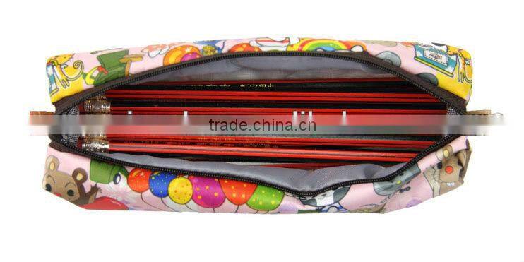 Waterproof Oxford cloth cute pencil case, large capacity Cartoon pencil bag, creative stationery bags