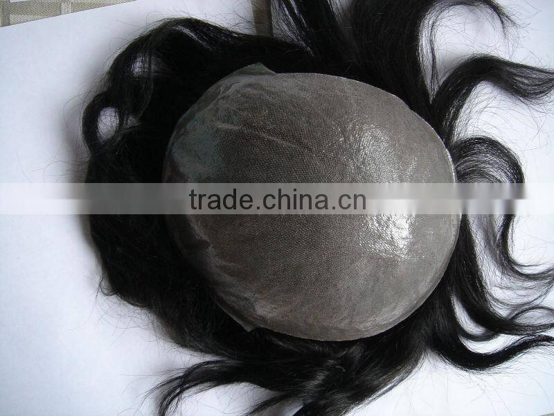 Indian Human Hair Invisible Skin Toupee