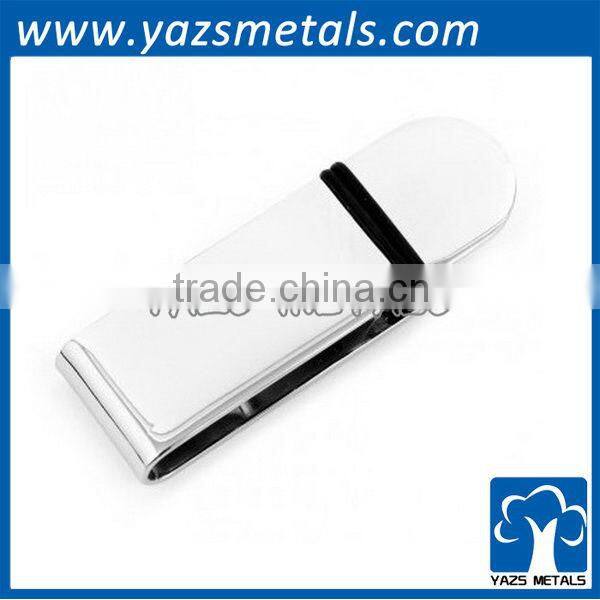 silver plating steel blank money clip