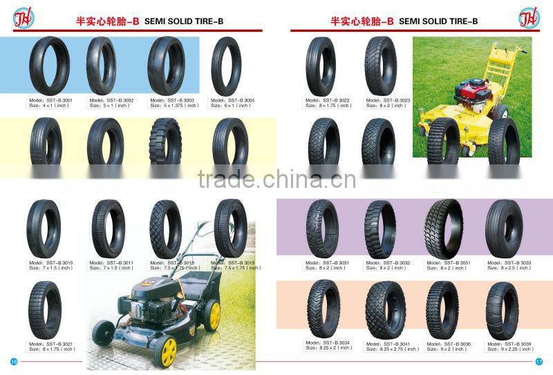 10x1 semi pneumatic rubber tire with V smooth tread for agricultural planter