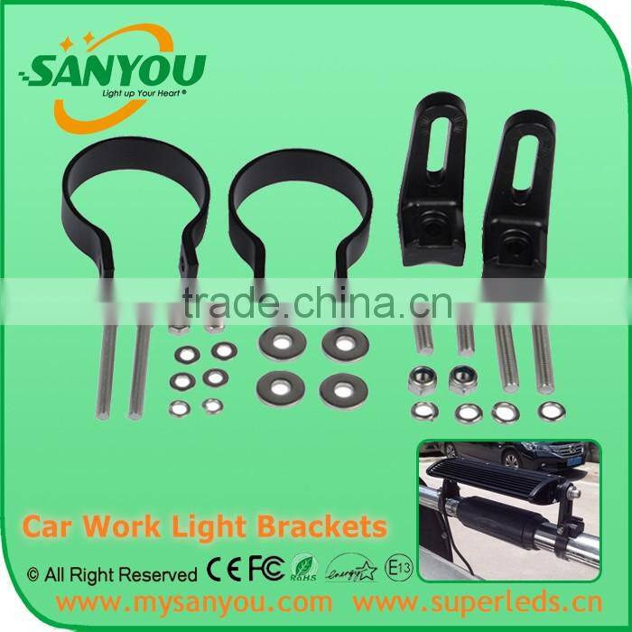 Billet Material With Black Powder Coated Offroad Light Mounting Fixed Bracket/Led work light bracket/aluminum bracket