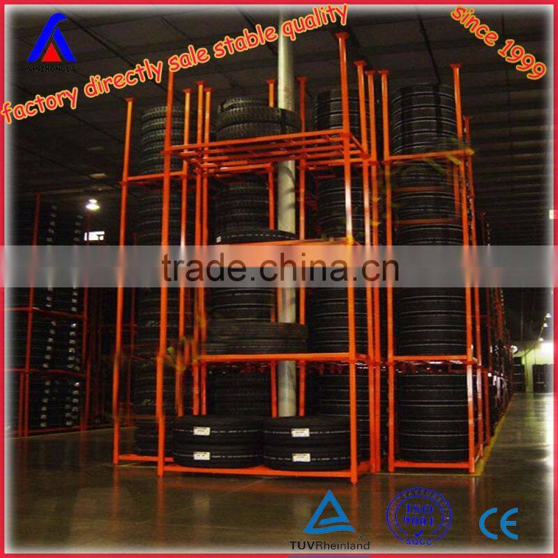 warehouse mobile heavy duty truck tire storage post rack factory manufacturor