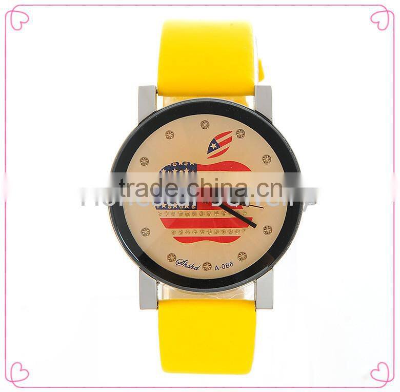 HONESTAR Most Popular Quartz USA Flag Logo Watch For School Girl Watch