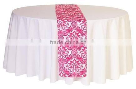 Hot Selling Beautiful Jacquard Table Runner Pintuck Table Runner Wedding Banquet