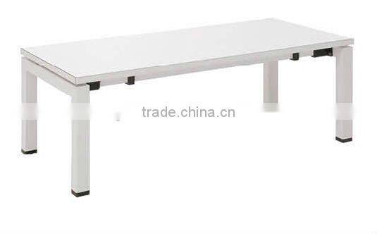 Popular melamine board steel leg Chinese tea table TE017