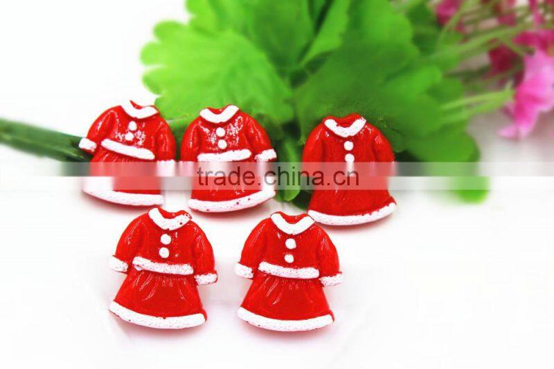 New arrival resin Christmas pine boughs resin hair bow resin cabochons flatback resin DIY resin for kids hair phone accessaries