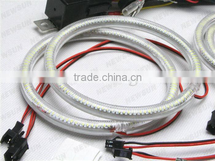 120mm*4 rings SMD led angel eyes for BMW E30 E32 E34 car led angel eyes lights 9-16V DC auto led headlights