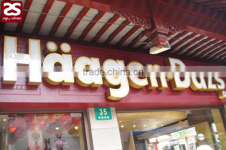 factory wholesale stainless steel led channel letter sign