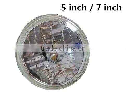 Depo auto lamp lighting ,car head light,7 Inch Square Crystal Diamond Semi Sealed-Beam Head light