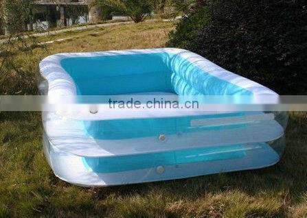 colorful large baby inflatable square swimming pool