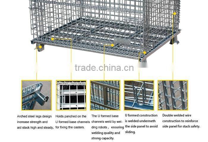 Warehouse Logistic Equipment Selective Wire Storage Cage