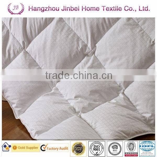 classic square white duck down comforter/white duck down and feather quilt/white duck feather duvet
