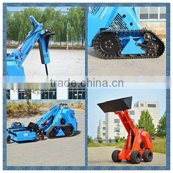 concrete mixer loader MS500 mini skid steer loader small garden loader