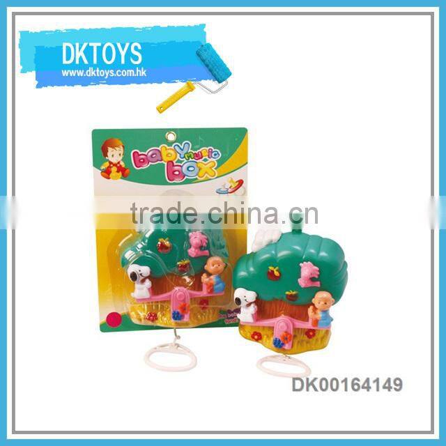 Pull Line Music Box Baby Learning Rattle Toy